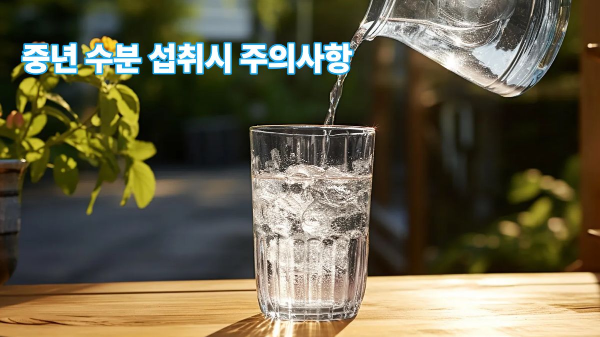 중년 물 섭취량, 40대 50대는 하루에 얼마나 마셔야 할까 - 4050 건강가이드