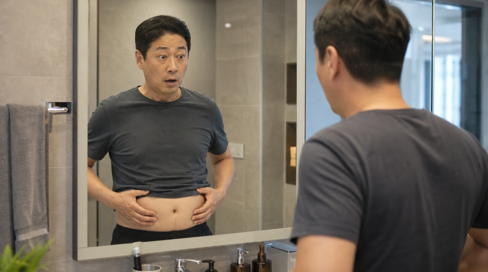 중년 뱃살